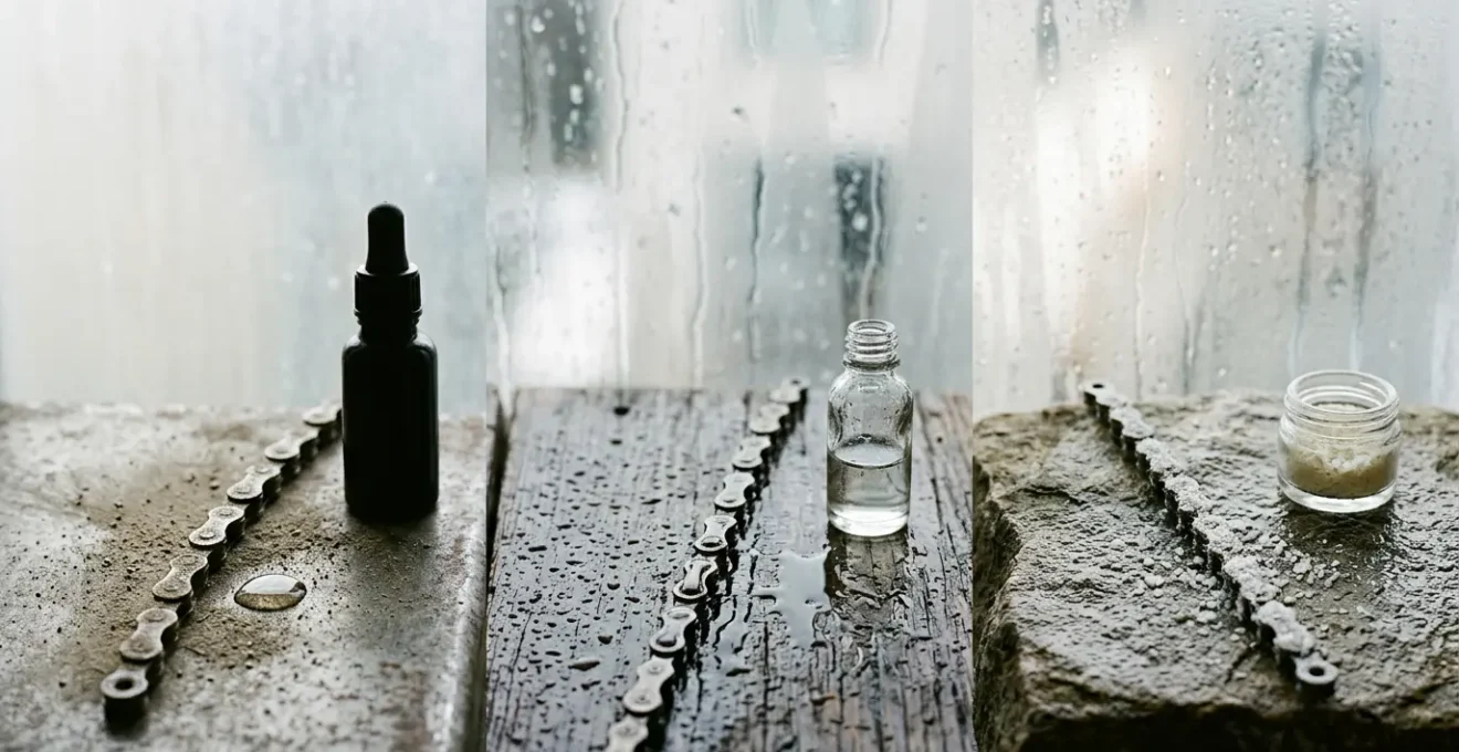 Lubrifiant chaîne de vélo avec différentes conditions météorologiques